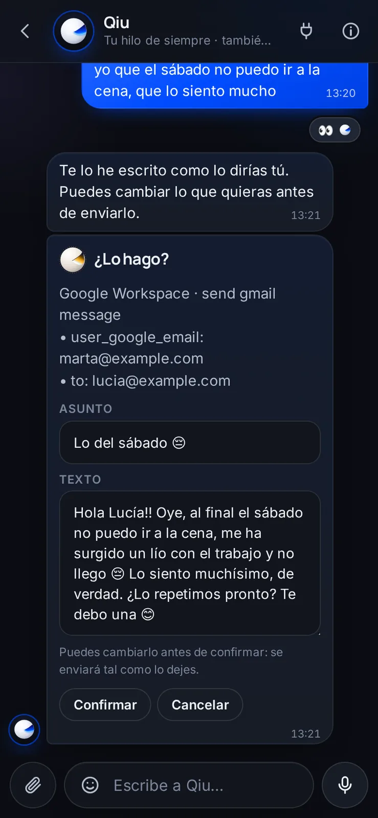 Captura en el móvil: Retoca el borrador antes de que salga