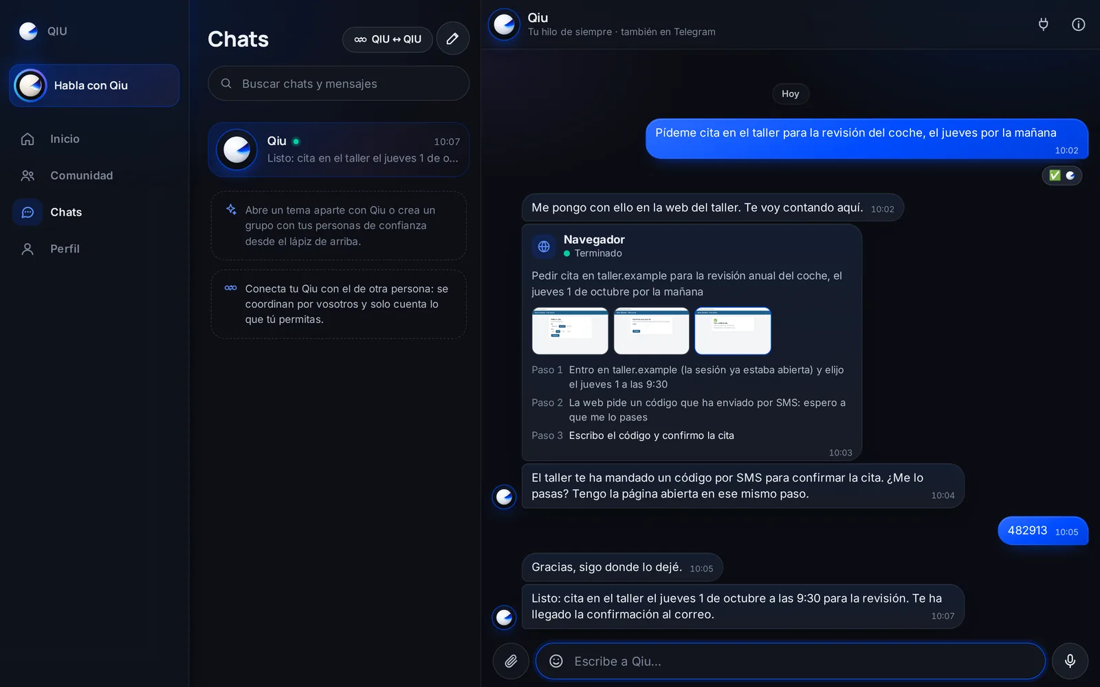 Captura en el ordenador: Si la web pide un código, te lo pregunta